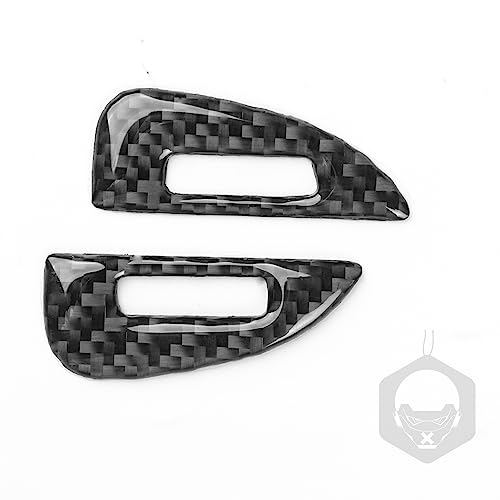 NVCNX Real Premium Carbon Fiber Accessories for Dodge Durango 2011-2020 2012 2013 2014 2015 2016 2017 2018 2019 Car Dash Air Vent Cover Interior Trim Sticker Decal 4PCs - color: 2011-2020 Dash Air Vent Trim