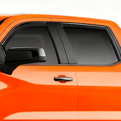 in-Channel Side Window Rain Guards Window Visors Vent Deflectors Compatible with 2014-2018 Chevrolet Silverado/GMC Sierra 1500, 2015-2018 Silverado/Sierra 2500 HD/3500 HD Crew Cab, Truck Accessoires - size: For 2015-2018 Silverado/Sierra Crew Cab