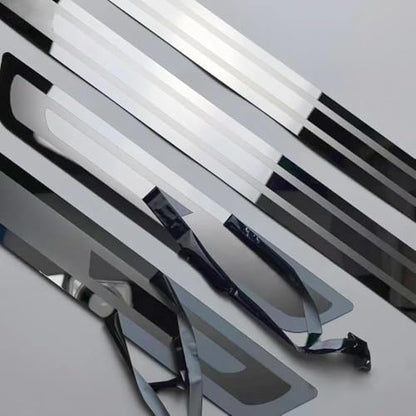 4Pcs Stainless Steel Door Sill Protector for BMW X5 2019-2024 2025, Car Door Sill Scuff Plate Guard Pedal Kick Protection Accessories