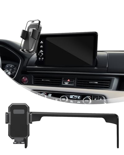 PZK Car Phone Mount for Honda HRV 2023-2026/ CRV 2023-2026 / Honda Pilot 2023-2026 Accessories 7/9-inch Screen 360° Rotation Auto Lock CRV HRV Car Phone Holder Not Affect Air Vent Phone Cradles - color: Auto Lock, size: Honda HR-V/CR-V/Pilot 2023-2025 (7/