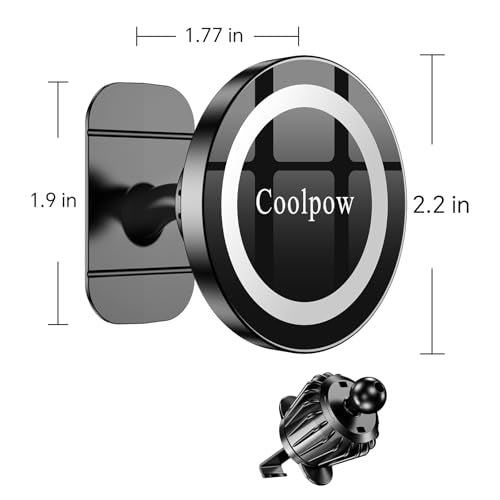 for iPhone MagSafe Car Mount Dashboard【Stronger Magnets】 Magnetic Phone Holder for Car Dash【Hands Free 】 Magsafe car Holder for Car Fit iPhone 15 14 13 12 Pro Max Plus Mini Mag Safe Case &Cell Phone