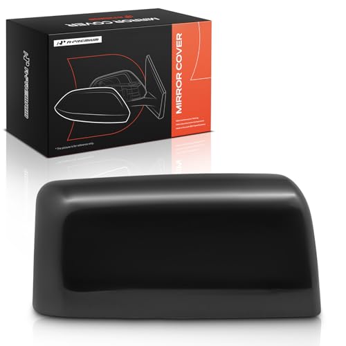 A-Premium Passenger Side Rearview Mirror Cover Cap - Compatible with Ford F-150 F150 2007-2014 - Smooth Black - color: Smooth Black, size: Right Passenger Side