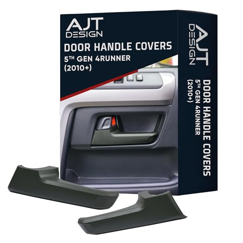 AJT DESIGN Door Handle Covers Compatible with Toyota 4Runner 2010+ (5th Gen) | 5th gen 4runner Chrome Delete | ABS Plastic Front & Back Interior Car Door Handle Cover| Made in USA | Army Green - color: Army Green