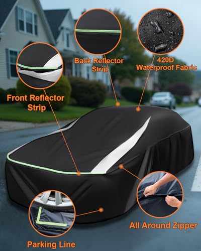 Full Enclosed Truck Cover Waterproof All Weather Truck Cover Waterproof Heavy Duty Indoor/Outdoor, Universal Fit Pickup Length 212-226 inch - size: 10.For Truck/Large SUV Length 212-226 inches