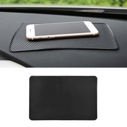 Car Dashboard Anti-Slip Silicone Pad, 7.87'' x 5.12'' Black Grid Sticky Adhesive Mat, Car Grasping Pad, Multifunctional Gripping Mat for Phones, Keys, Sunglasses, Coin, Electronic Devices (20×13 CM) - size: 7.87'' x 5.12''
