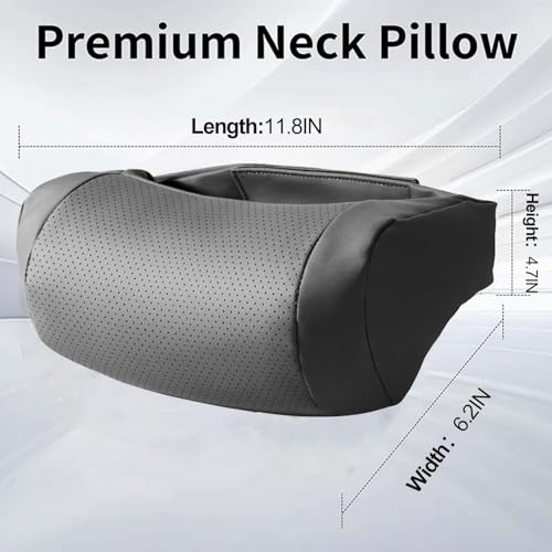 1 Pack Nappa Leather Neck Headrest for Mercedes Benz A-Class C-Class CLA CLS AMG GLC GLE GLS Car Neck Pillow Accessories Interior