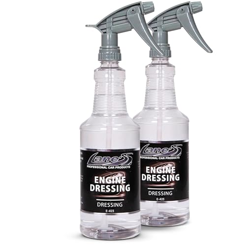 LANE'S Engine Dressing | Professional Engine Bay Cleaner and Protector Shine | Prevents Rubber Hoses Fading and Cracking | Easy to Use, Dust Resistant Degreaser & Detail Spray | 32 oz, 2 Pack - size: 32 Fl Oz (Pack of 2)