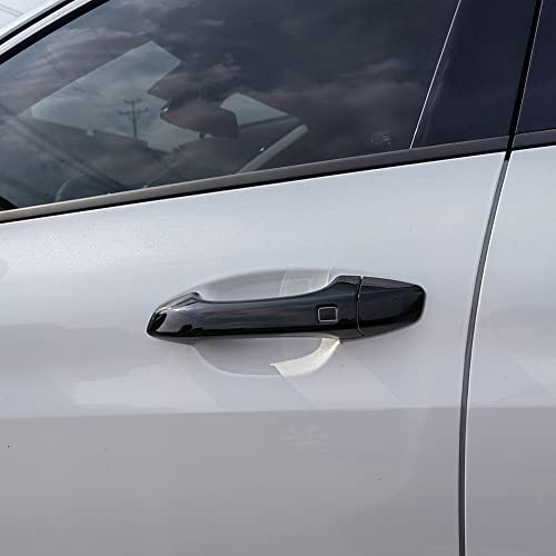 AOKIO ABS Glossy Black Exterior Door Handle Cover Trim for Kia K5 Accessories 2020 2021 2022 2023 2024 2025 with Smart Keyhole (Not for Optima 2015-2019) - size: Door Handle Cover