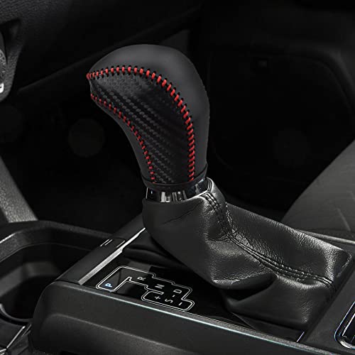 Auto Car Leather Gear Shift Knob Cover Trim for Toyota Highlander 2014-2019/ Tacoma 2016-2022 Accessories - color: A