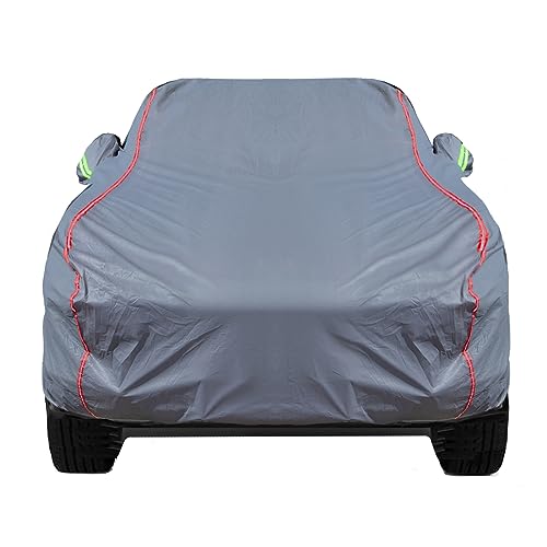 Breathable New Material, Waterproof Car Cover, Locks and Zipper Doors, Sunscreen Waterproof UV Prevention Snowproof Wind and Windproof,Suitable for Indoor Outdoor,for Pickup 180"-206",C6 - color: Gray, size: C-6 Apply-Pickup - Body Length Up to 206"