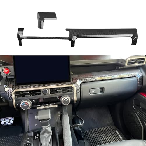 Dashboard Cover For Toyota 4Runner 2025 2026 Up(Not Fit Tac0ma) Interior Accessories 8/14 Inch Display Center Console Panel Cover Frame Decor Trim Carbon Fiber - color: Carbon Fiber Grain, size: Dashboard Cover 8/14 Inch Display