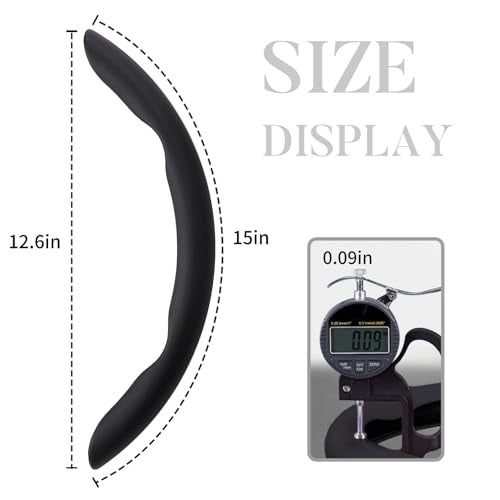 Car Steering Wheel Cover Leather Snap On 3Pcs Set Non-Slip Protector Wrap Steering Wheel Accessories 14.5-15 inch Universal Black - color: Black B