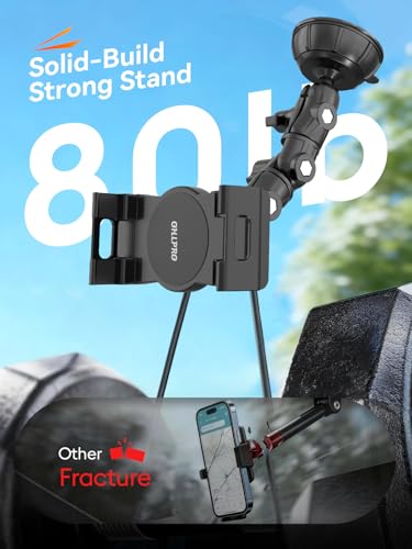 OHLPRO Heavy Duty Tablet Holder for Car Truck Dashboard Windshield, 360° Rotatable iPad Car Mount with Long Arm & Strong Suction Cup, Tablet Stand for iPad Pro 12.9 Air Mini Galaxy Tab 4.7-13” - size: for 4.7-13'' Device