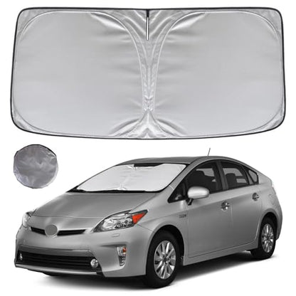 KAYZT Windshield Sun Shade for 2010-2015 Toyota Prius Hatchback (Not for Prius C or Prius V) Foldable Sunshade Front Window Custom Fit Car Accessories - size: For 2010-2015 Prius Hatchback