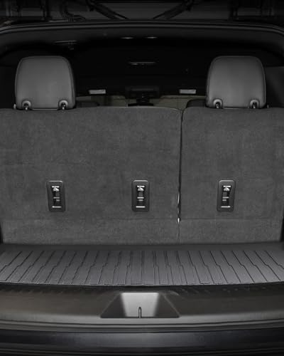 All Weather Floor Mats for Chevy Tahoe 2026-2021/ for GMC Yukon 2026-2022 (Only for 7 Seater), Custom Fit for Front 2nd 3 Row Backseat Floor Liners & Trunk Mats, Heavy Duty TPE Car Black Accessories