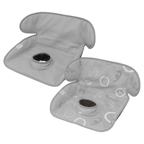 Piddle Pad 2-Pack, Potty Training Car Seat Protector, Toddler Car Seat Cover & Stroller Protector, Machine Washable Waterproof Car Seat, Anti-Slip, Universal Fit (Grey)