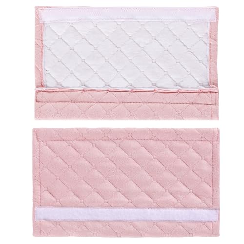 Amooca Automotive Seat Belt Cover Soft Suede Universal Fit Seatbelt Shoulder Pad Neck Protector Cushions for SUV Trucks Airplane Backpack 2 Pack Pink - color: Pink