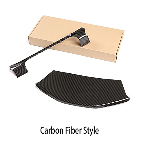 Car Accessories Fit for Toyota Tacoma 2016-2022 2023 Inner Look Central Console Dashboard Panel Cover Trim Frame (Carbon Fiber Style) ABS 2PCS - color: Carbon Fiber Style