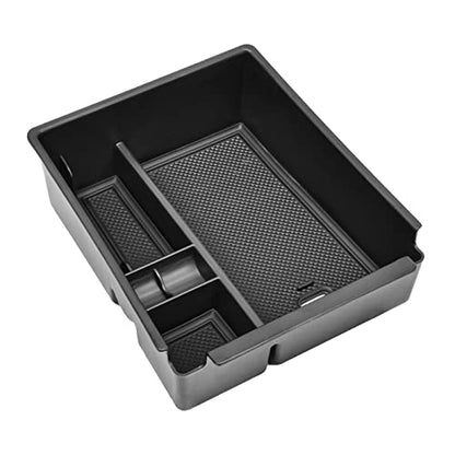 Center Console Organizer Tray Compatible with Hyundai Tucson Limited 2022 2023 2024 Tucson Hybrid Accessories, Automatic Transmission Only,SEL Only for Hybrid SEL,Armrest Secondary Storage Box,Black