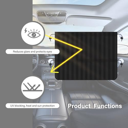 2PCS Car Window Shades,Suction Cup Mount Car Side Window Sun Shade for Sun Protection,Universal Window Covers for Privacy CCar Accessories Interior for Most Cars Trucks SUVs