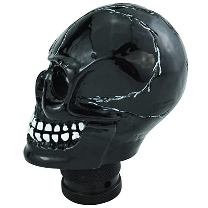Skull Gear Speed Shift Stick Head Fit Most Cars - color: Black