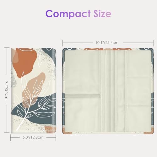 Car Registration and Insurance Holder，Colour Patterns Men Women Car License Document Registration and Insurance Card Holder - color: Bohemian leaves