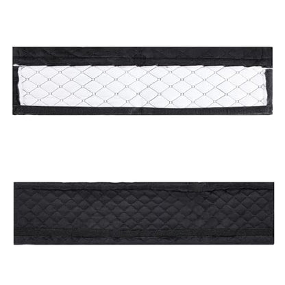 Amooca Soft Automotive Seat Belt Cover Seatbelt Shoulder Pad Neck Protector Cushions Universal Fit SUV Trucks Backpack Black Extra Long 25.6in - color: Black, size: 25.6in-1pc