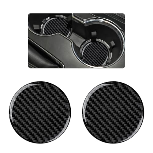 Car Central Gear Shift Cup Holder Sticker Carbon Fiber Decal Interior Trim Cover for Ford Explorer Sport 2010-2019 Accessories - color: Central Gear Shift Cup Holder