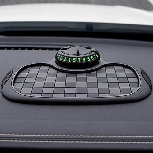 Universal Silicone Car Phone Holder Mount Anti Slip Dashboard Mat, Non Skid Pad, Multi Function Vehicle Organizer for Sunglasses GPS, Car Interior Accessories for Women, Truck SUV