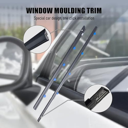 ItranMc Car Window Weather Stripping Molding Trim Belt,Compatible with Honda Civic 2012-2015 4-Door Sedan,Replace#72450-TR0-A01 72410-TR0-A01 72950-TR0-A01 72910-TR0-A01 - style: Civic 2012-2015