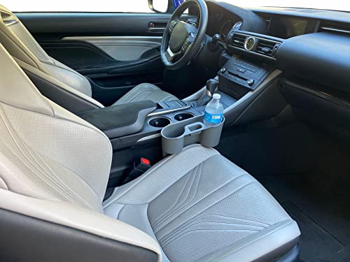 Portable Car Desk with Removable Clipboard - Fits Passenger Seat - for Laptop - Travel Desk with Drink Holder, Mobile Vehicle Desk for Professionals & Commuters, Adjustable 11.5" D x 8.5" W x 11" H