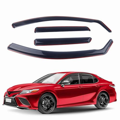in-Channel Rain Guards 4-Piece Compatible with 2018-2024 Toyota Camry Window Visors Side Window Deflectors Vent Visor Shield Shade - size: 2018-2024 Toyota Camry