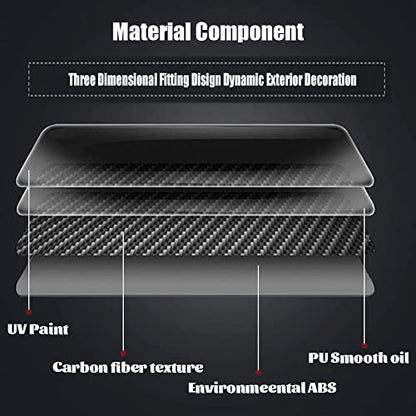 Trim Fit Door Handle Covers for Nissan Sentra 2020-2022, Altima 2019-2022 & Rogue 2021-2022 (Black) - color: Black