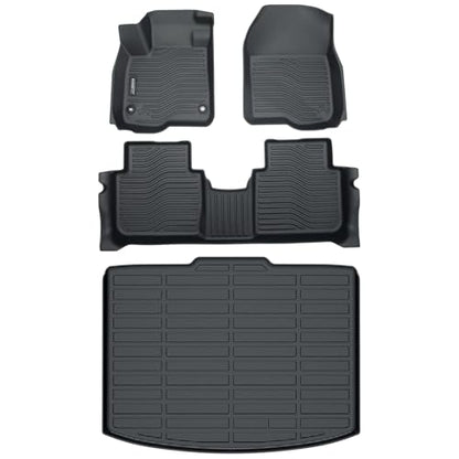 Auxko All Weather Floor Mats Cargo Liner Fit for Honda CR-V 2023 2024 2025 2026 (Not Hybrid) TPE Rubber Liners Set CRV Accessories Cargo Liner for Lowest Position - size: crv gas|2023-2026|floor+lower cargo mats