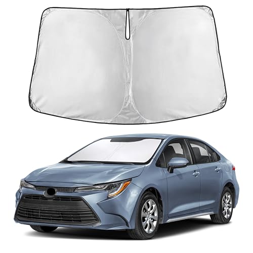 Autovir Windshield Sun Shade Fit for 2019-2024 2025 2026 Toyota Corolla Sun Shade, Front Window Sun Visor, UV Protection, Heat Blocker, Foldable Car Accessories - size: For Toyota Corolla 2019–2026