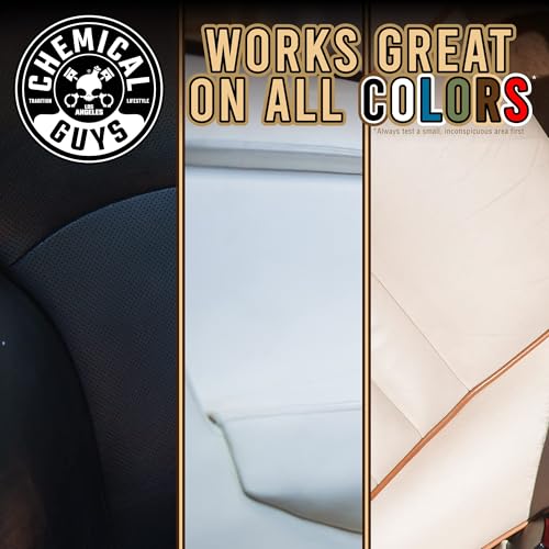 Chemical Guys Leather Cleaner and Conditioner Kit - 2 Bottles (4 oz Each), Car Cleaner and Conditioner, Safely Cleans & Conditions Leather Car Interiors, Furniture, Shoes, Boots, Bags, Apparel & More - style: 4 Fl Oz KIT