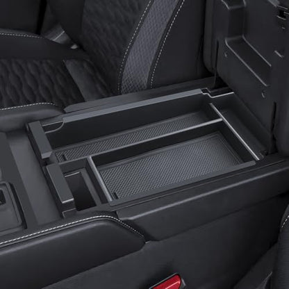 for Pathfinder Center Console Organizer Double-Layer 2022-2025 2026 Nissan Pathfinder(S/SV/SL/Rock Creek/Platinum) Accessories Armrest Box Organizer + Lower Console Organizer Tray Set 2-Pack - size: for 2022-2026 Pathfinder