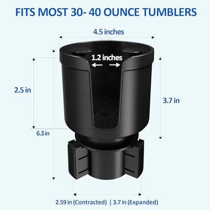 New Car Cup Holder Expander Compatible with Owala FreeSip (32 & 40 Oz. Models), Also Compatible with FreeSip Sway 40oz, Large Water Bottles and Tumblers
