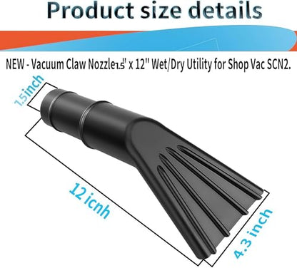 9196100 Wet/dry vacuum claw nozzle for vehicle interiors boats and campers