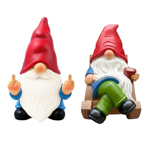 GENANY 3D Gnome Car Air Freshener, Spooky Air Freshener Vent Clips, Horror-themed Car Accessories, Funny Gifts for Women Men Horror Fans, Scary Decorations - style: Gnome 1
