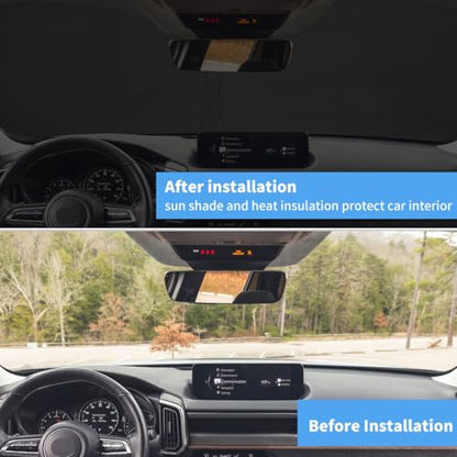 Windshield Sun Shade for Mazda CX-50 Accessories 2023 2024 2025 Window Sunshade Fit Mazda CX50 Sunshade Windshield Cover 4 Layers Front Window Shade Sun Visor Blocks UV Keep Car Cooler - size: S1. for Mazda Cx-50 2023-2025
