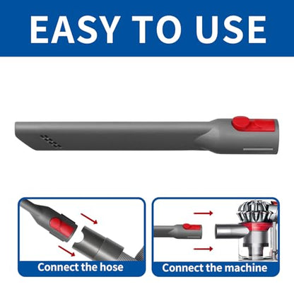 Attachment Kit - Extension Hose and Crevice Tool Compatible with Dyson V15 V11 V10 V7 V8 Absolute Animal Motorhead Trigger Model - color: Extension Hose and Crevice Tool
