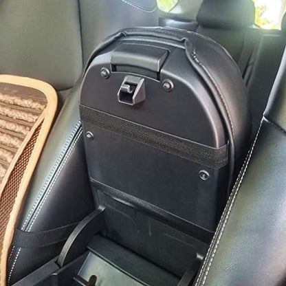 INTGET Center Console Armrest Cover for Toyota RAV4 Accessories 2025 2024 2023 2022 2021 2020 2019 Leather Middle Console Lid Cover Arm Rest Covering Car(Black with Cushion Flat) - color: black with cushion flat