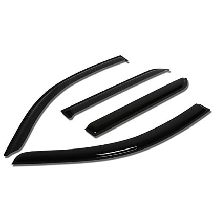 Auto Dynasty 4 Pcs Tape on Window Vent Visor Deflector Rain Guard Compatible with 2008-2014 Toyota Scion xD, Acrylic - size: 08-14 Toyota Scion xD