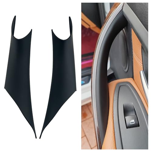 Car Door Handles Protective Decorate Covers For BMW 3 4 Series 3GT F30 F32 F34 F36 M3 M4 Door Pull Handle Cover Compatible with 318i 320i 328i 330i 335i 330e 340i 420i 428i 430i (2PCS Black) - color: 2PCS Black