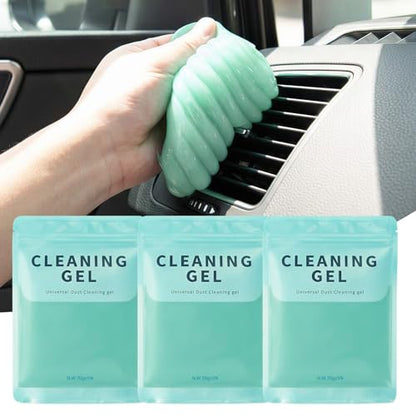 ASFSKY Car Cleaning Gel (3 Pack) Cleaning Putty Universal Dust Cleaning Car Interior Cleaner Keyboard Dust Remover Car Slime Gifts for Men Women Girl - color: Light Green 3 pack