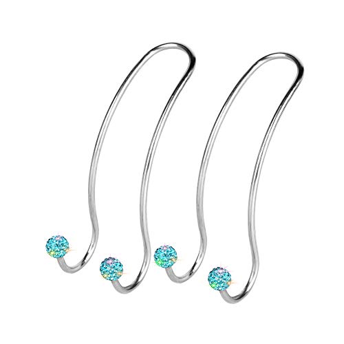 SAVORI Auto Hooks Bling Car Hangers Organizer Seat Headrest Hooks Strong and Durable Backseat Hanger Storage Universal for SUV Truck Vehicle 2 Pack (Sky Blue) - color: Blue