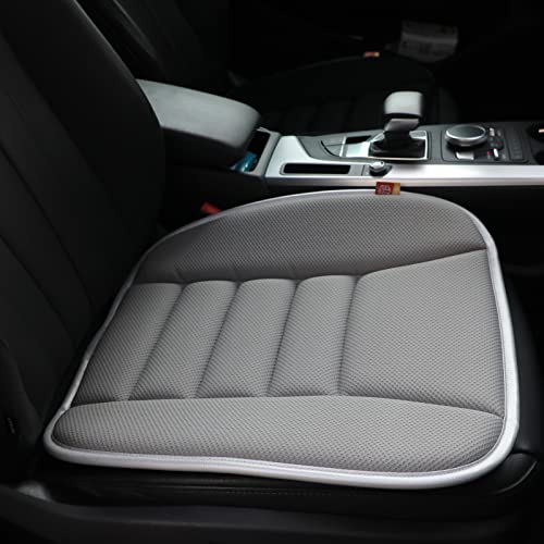 Car Seat Cushion Memory Foam Thin Seat Cushion for Car Truck Seat Driver, 20x18.5x1.2 Inches, Grey - color: Grey