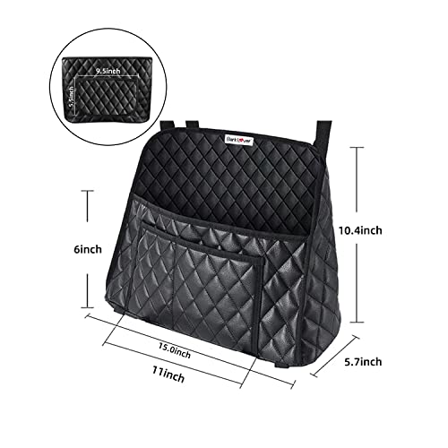 Bark Lover Car Handbag Holder, Seat Back Organizer, Barrier of Backseat Pet Kids, Purse Storage & Pocket, Mesh Large Capacity Handbag Holder for Car (Two Extra Space) - style: Two Exrea Space