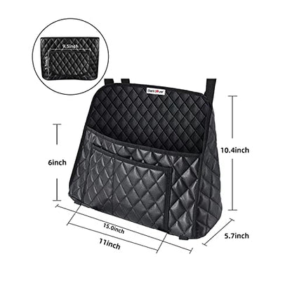 Bark Lover Car Handbag Holder, Seat Back Organizer, Barrier of Backseat Pet Kids, Purse Storage & Pocket, Mesh Large Capacity Handbag Holder for Car (Two Extra Space) - style: Two Exrea Space